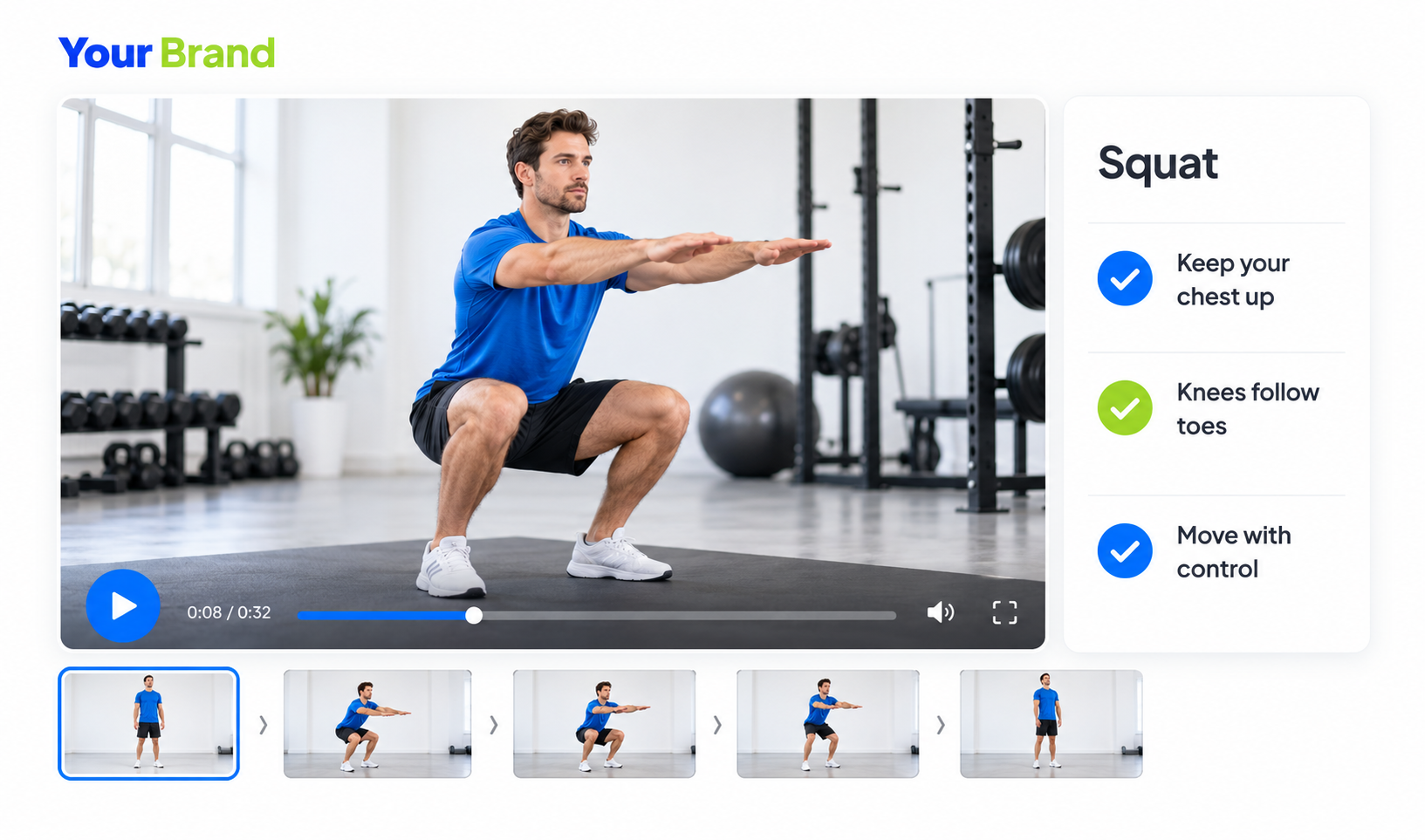 Exercise video player