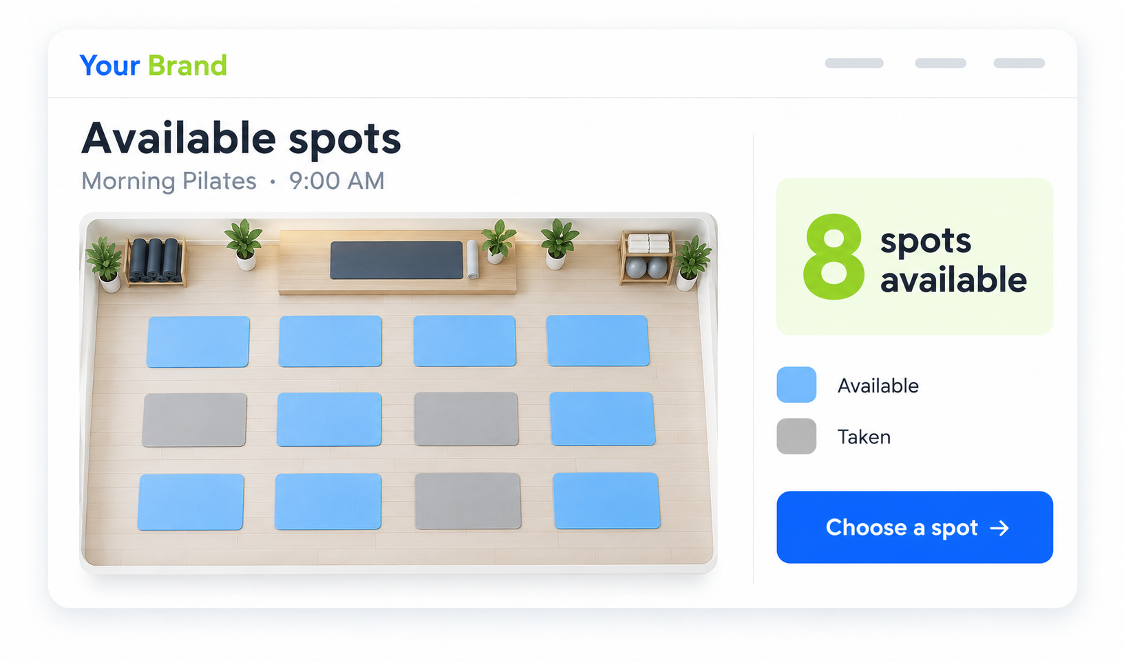 Check Availability details or confirmation view