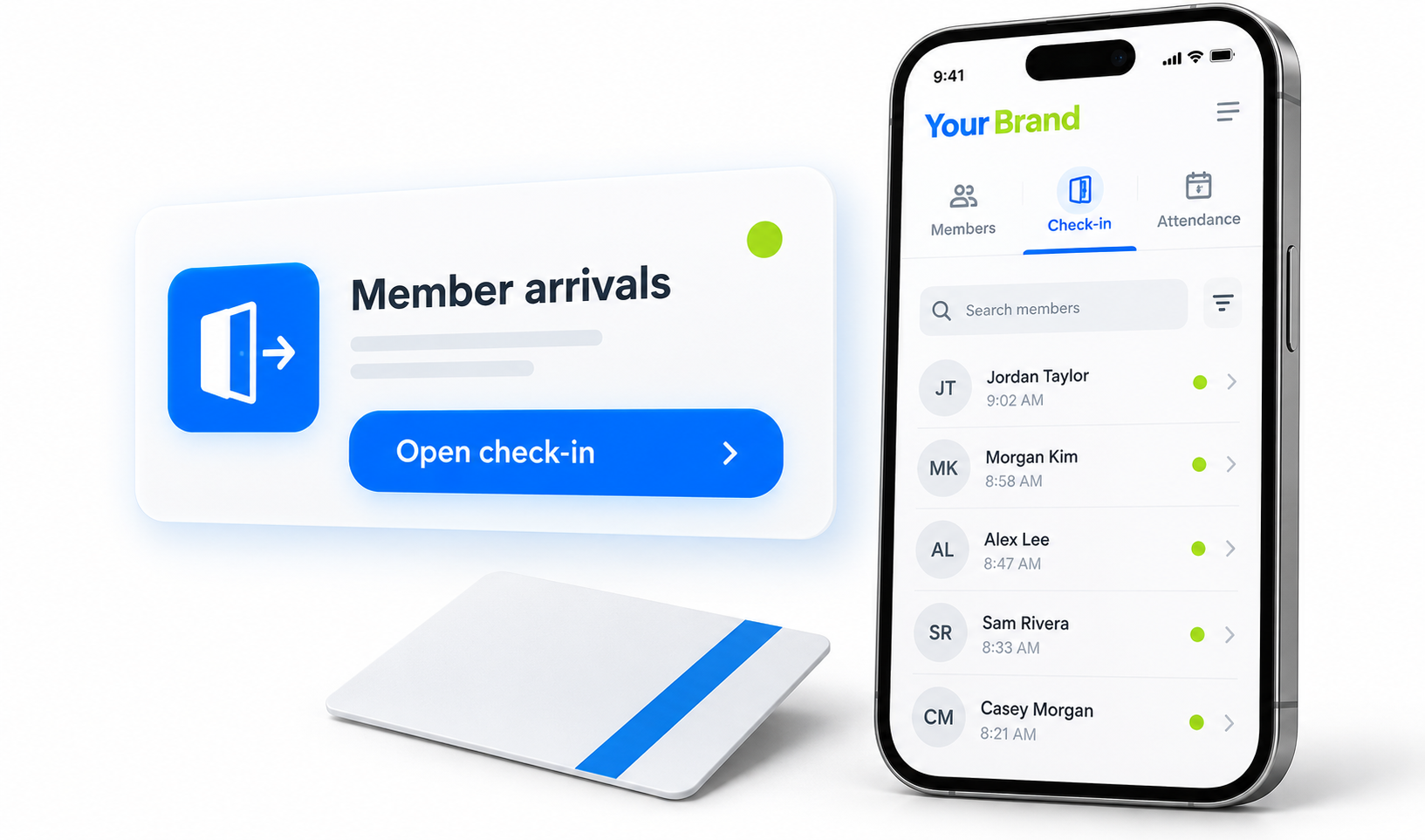 Check-In / Attendance entry screen