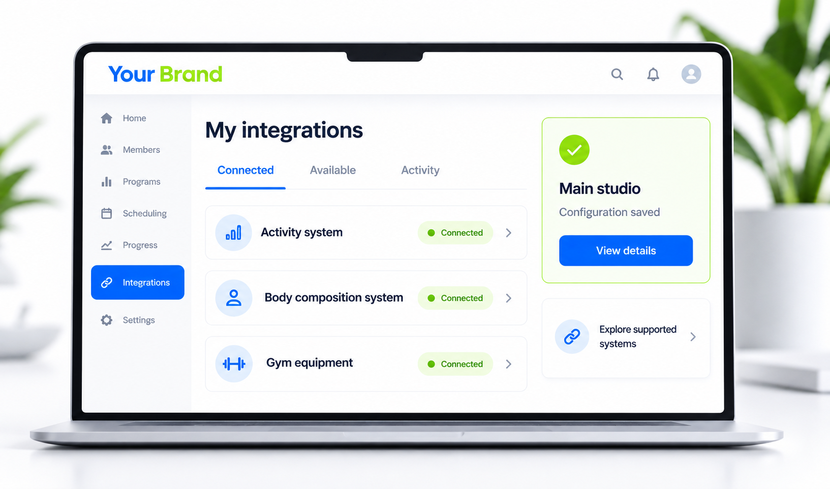 Connect Any Integration summary or history view