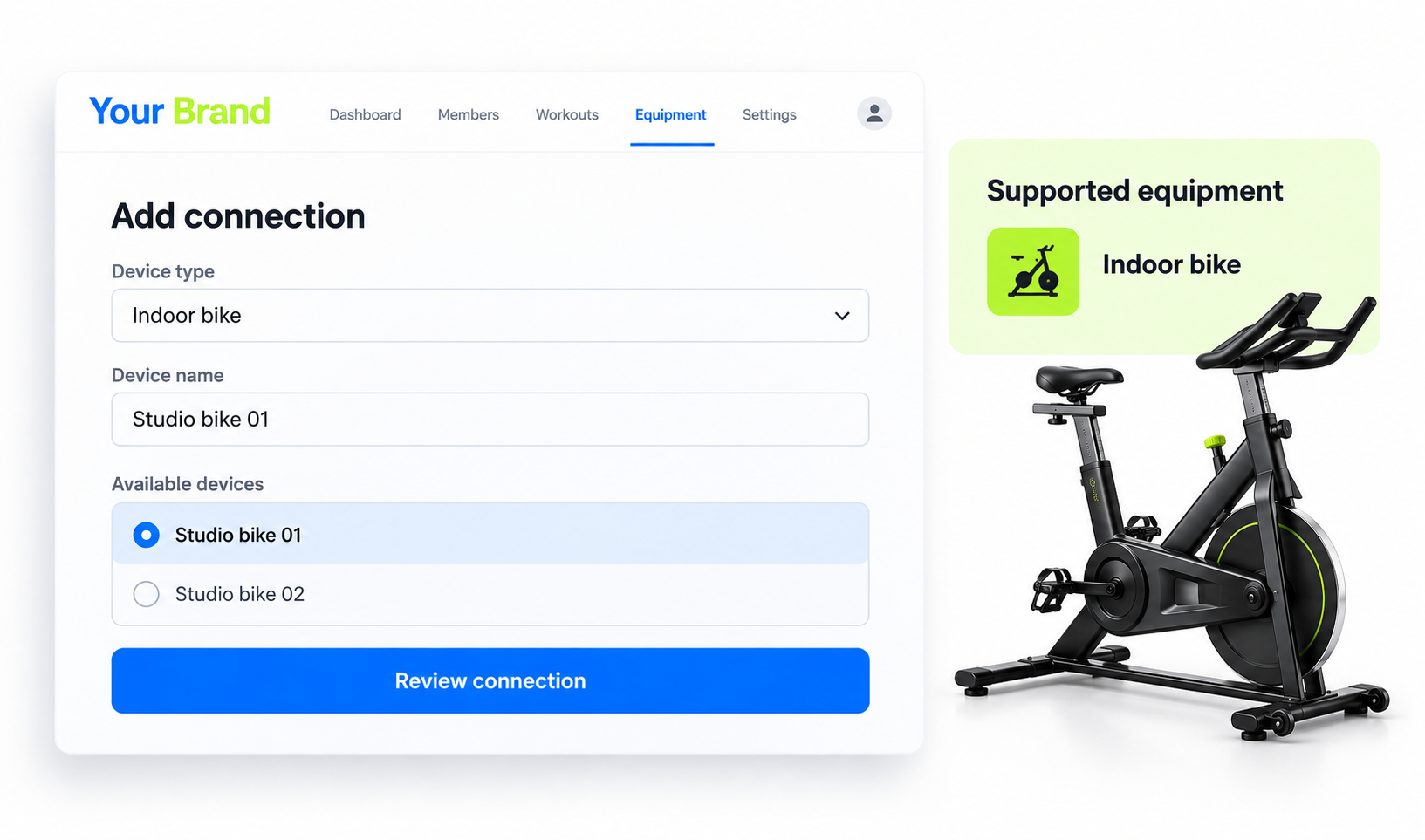 Connect Any Platform input or selection view