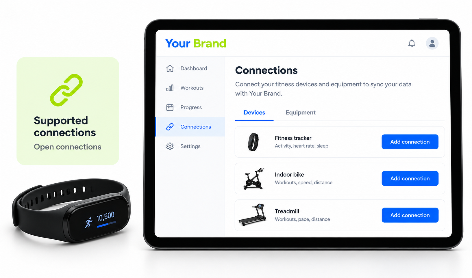 Connect Any Platform entry screen