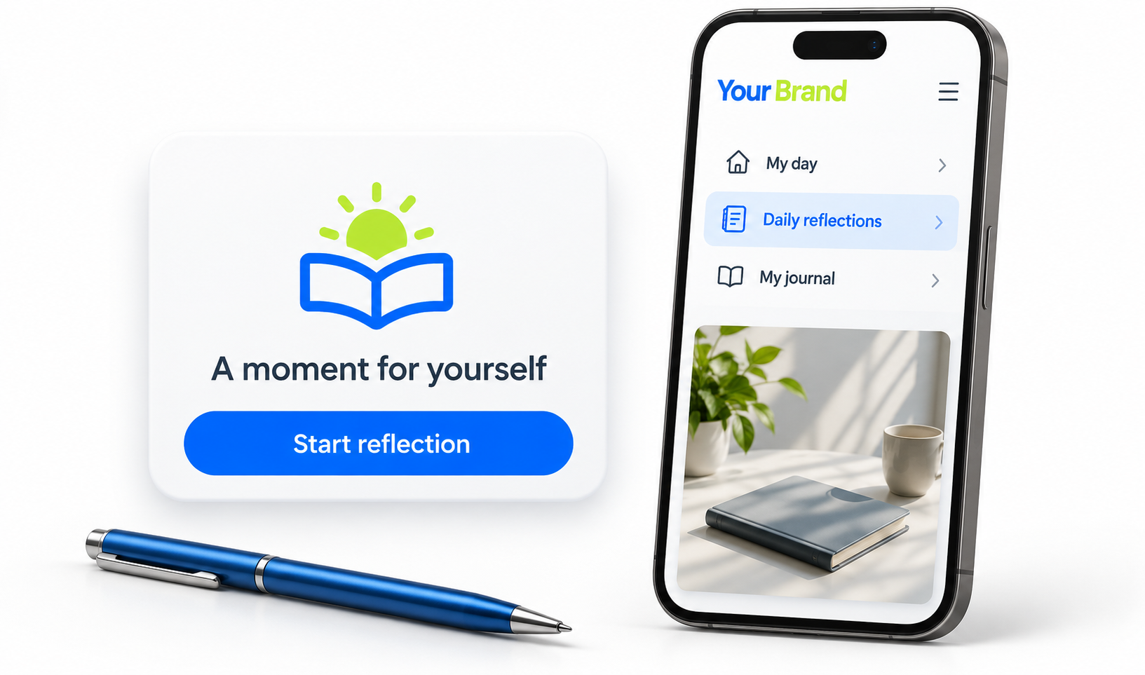 Daily Reflections entry screen