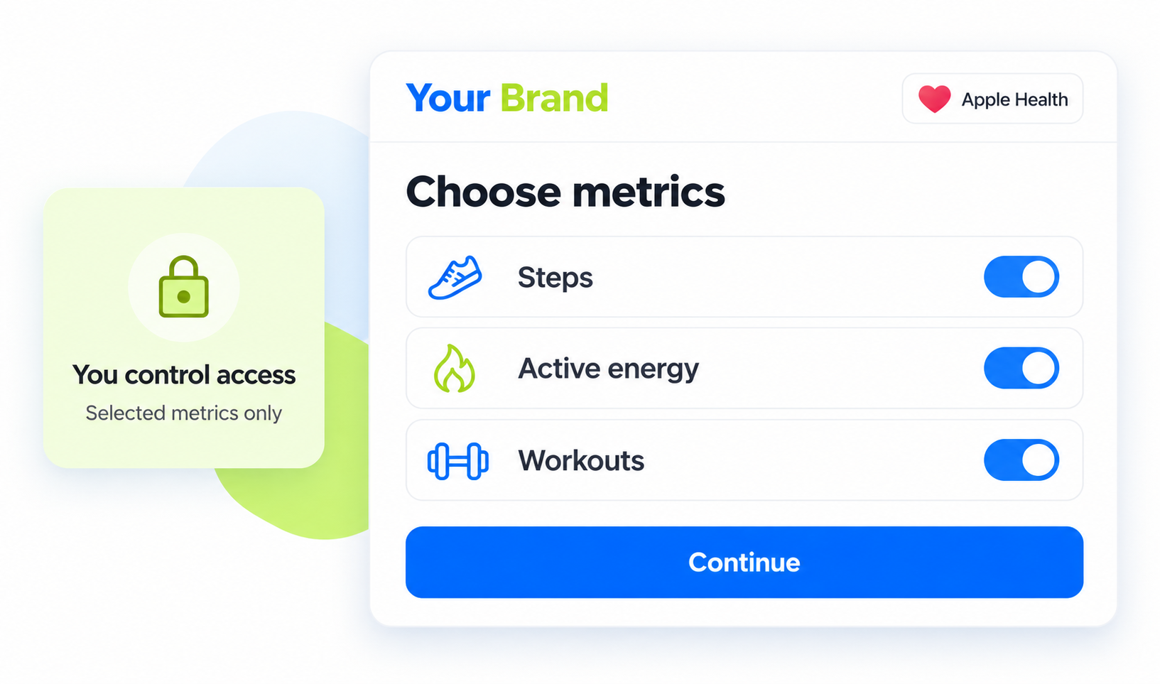 Get Apple Health input or selection view