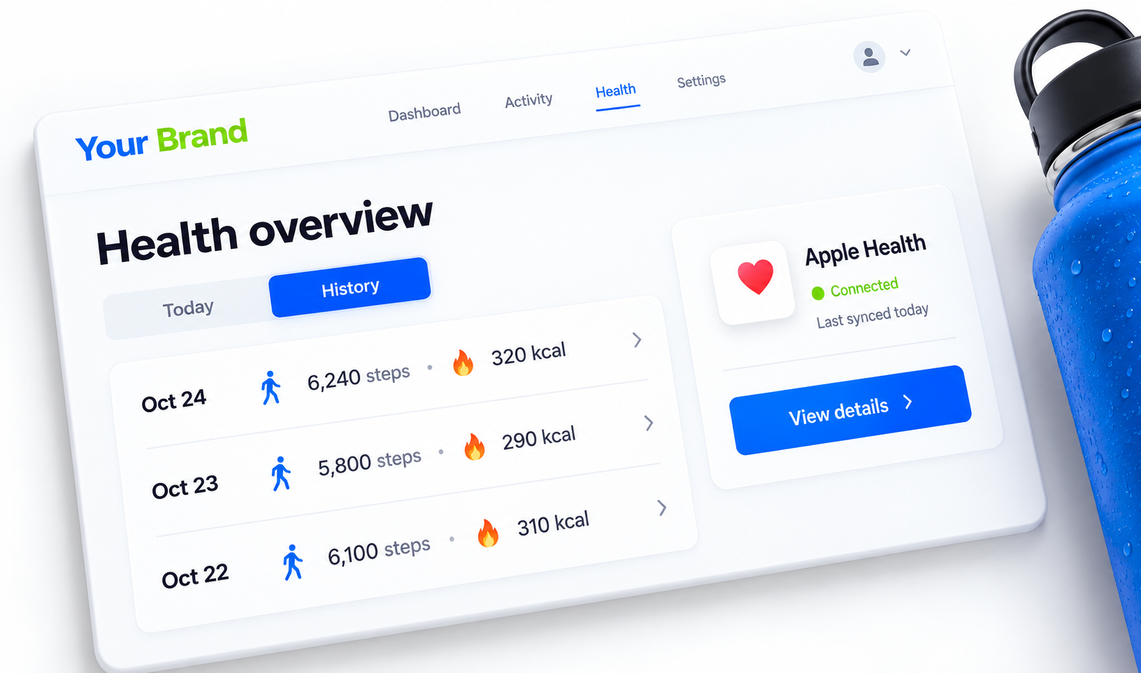 Get Apple Health summary or history view