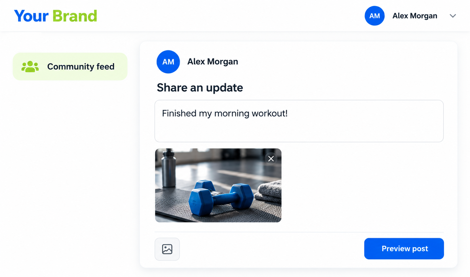 Instagram Community input or selection view