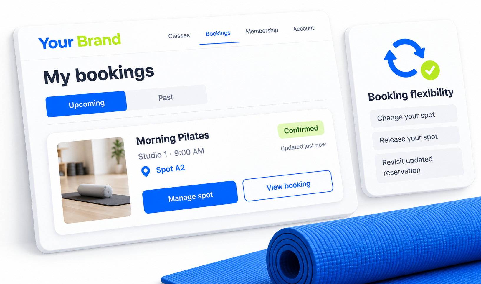 Manage Your Spot summary or history view