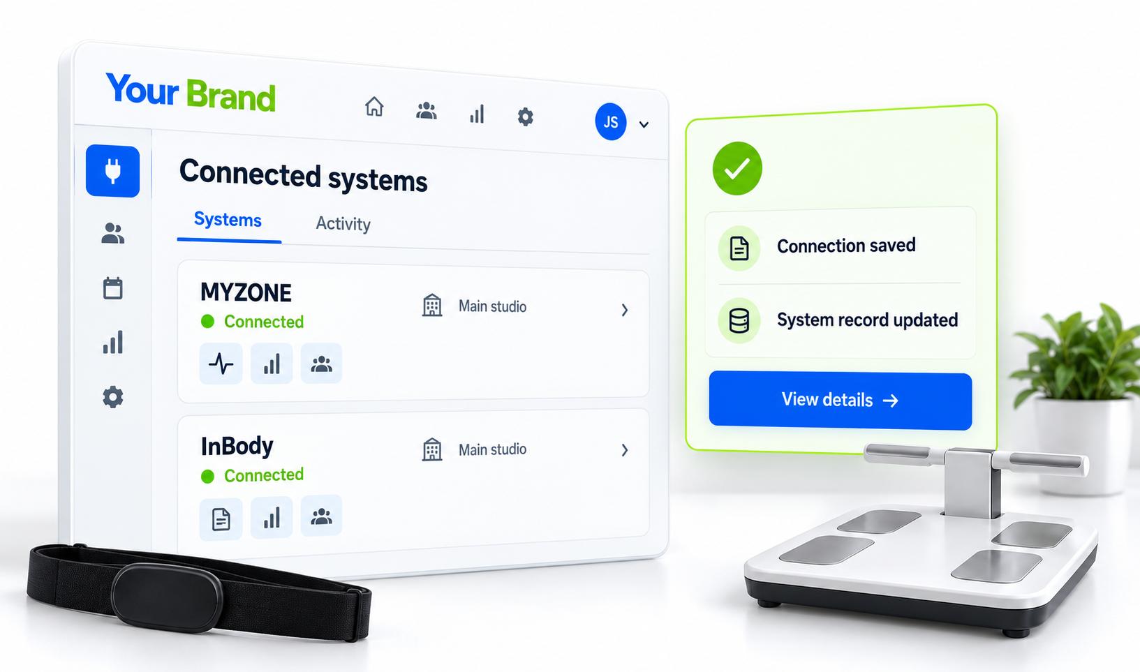 MyZone / InBody Integration summary or history view
