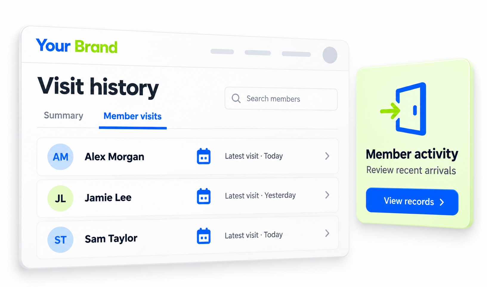 Track All Analytics summary or history view