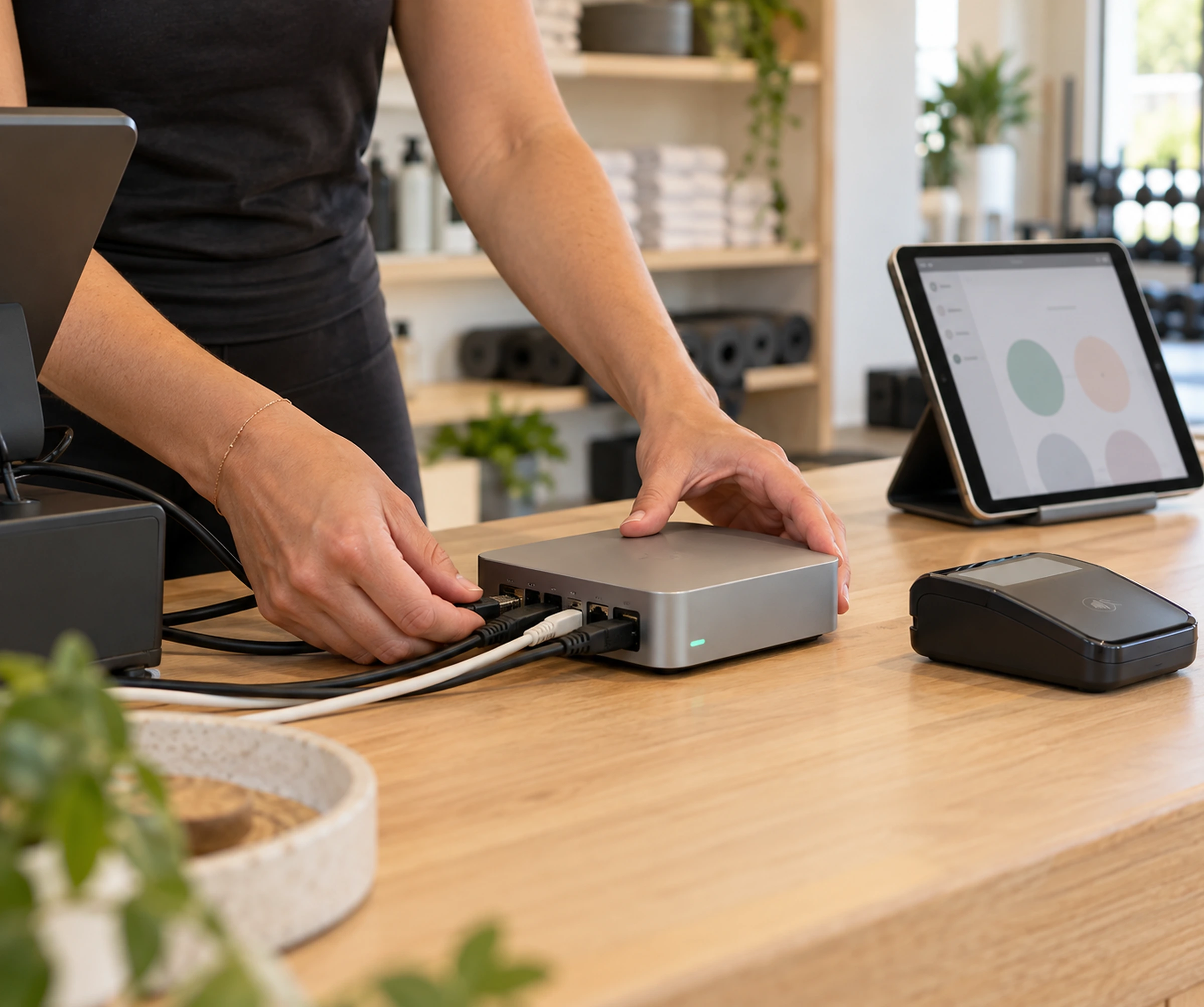Fitness business management system with connected tools