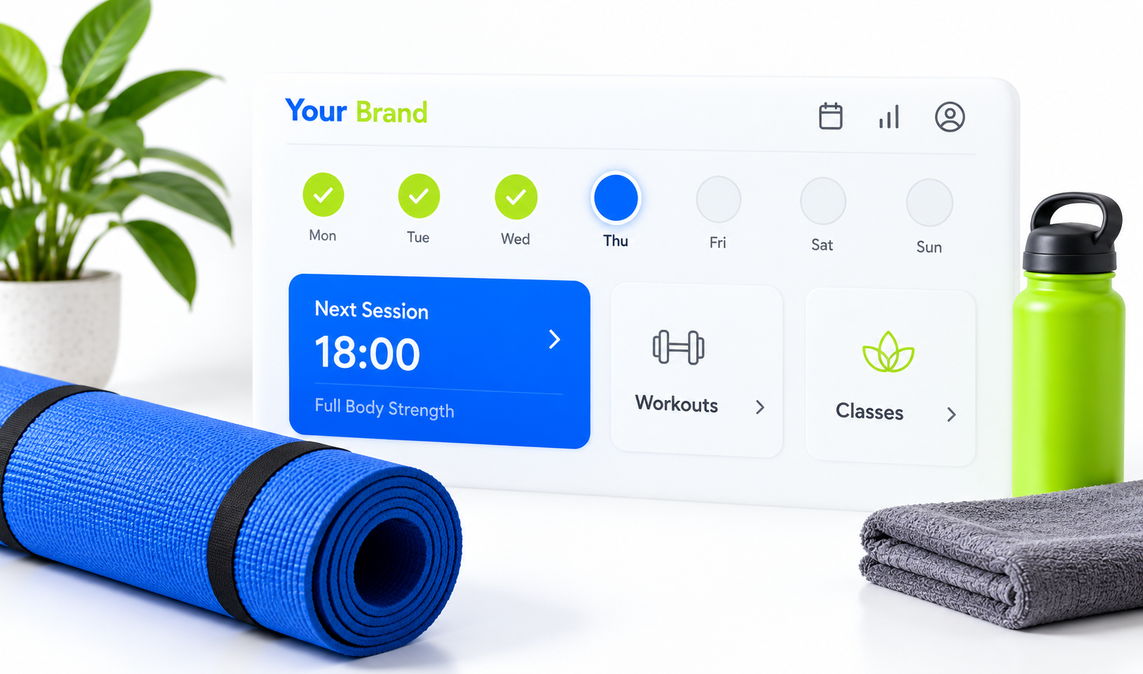 Personal music within a continuing fitness routine