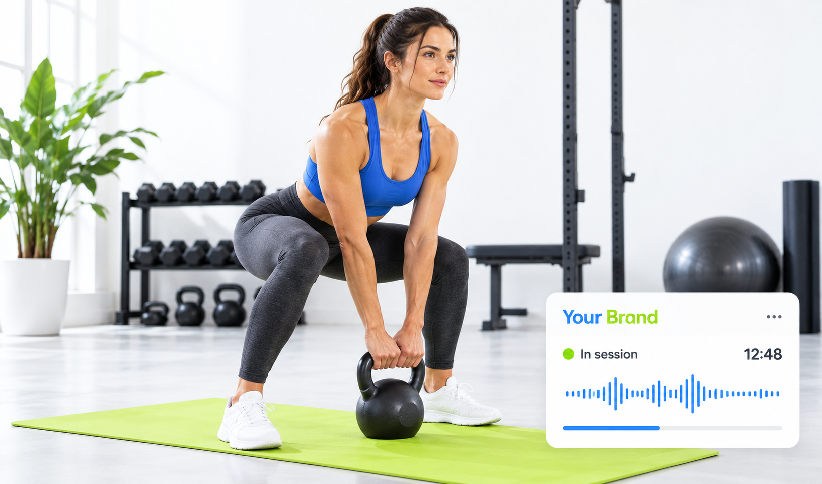Workout experience with preferred music